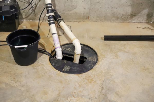 Interior Basement Drainage in Powell